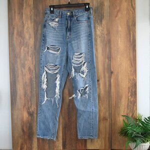 American Eagle Destroyed Highest Rise Mom Jean Jeans Size 2  -1226